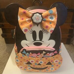 Loungefly Disney Minnie Mouse Glow in the Dark Pumpkin - NWT